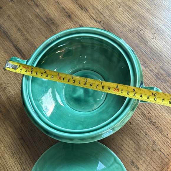 1930’s Petal Green MOUNT CLEMENS large dinner serving wear | rare - Picture 8 of 13